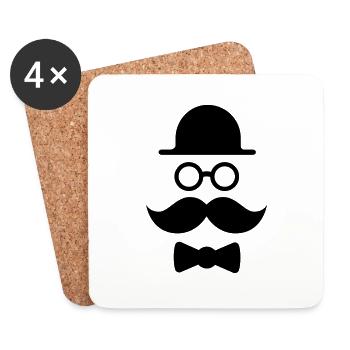 The Detective - Coasters (set of 4) - white - Front
