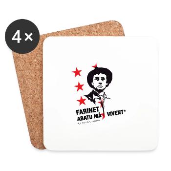 Farinet Valais patois star - Coasters (set of 4) - white - Front