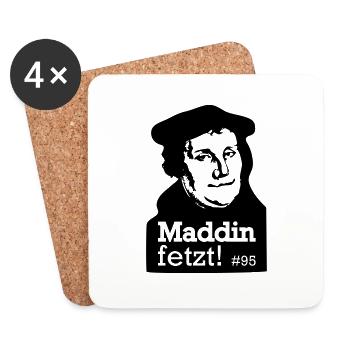 Martin Luther fetzt - Untersetzer (4er-Set) - Weiß - Vorne