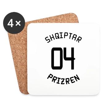 04 Prizren - Untersetzer (4er-Set) - Weiß - Vorne