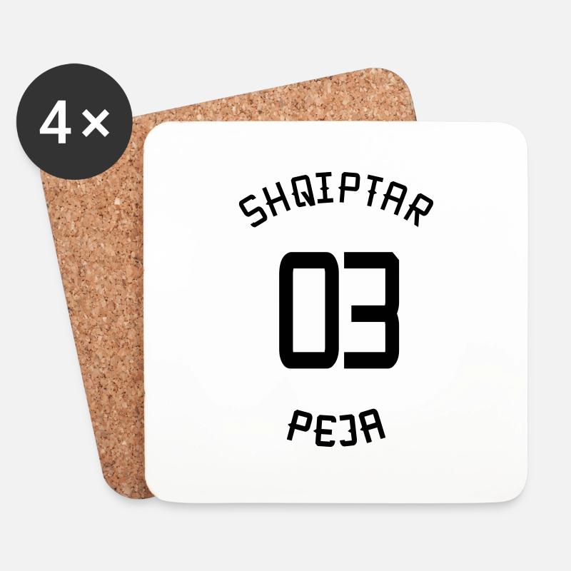 03 Peja - Untersetzer (4er-Set) - Weiß