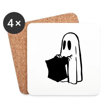 Halloween - Untersetzer (4er-Set) - Weiß - Vorne