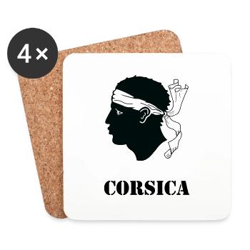 Corsica! - Coasters (set of 4) - white - Front