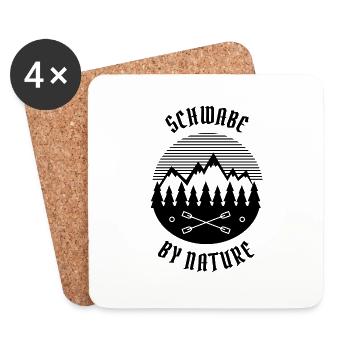 Schwabe by nature - Untersetzer (4er-Set) - Weiß - Vorne