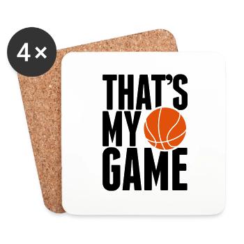 Basketball - That's my Game - Dessous de verre (lot de 4) - blanc - Devant