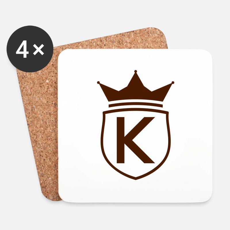 k_schild_f1 - Untersetzer (4er-Set) - Weiß