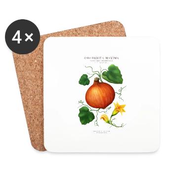 THE PLANTSPLATE FARM - CUCURBITA MAXIMA - Untersetzer (4er-Set) - Weiß - Vorne