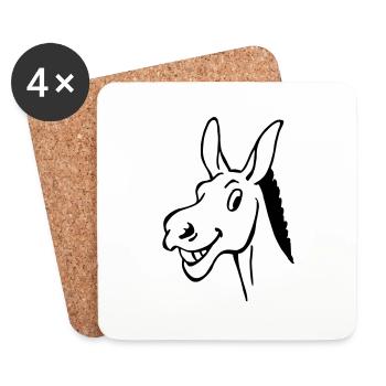 Ass - Coasters (set of 4) - white - Front