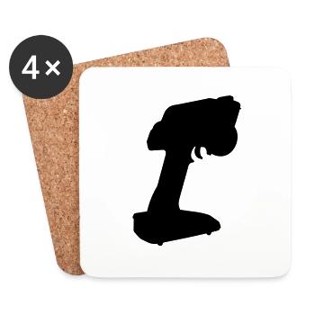 RC - - Coasters (set of 4) - white - Front