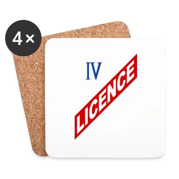Lizenz 4 - Untersetzer (4er-Set) - Weiß - Vorne