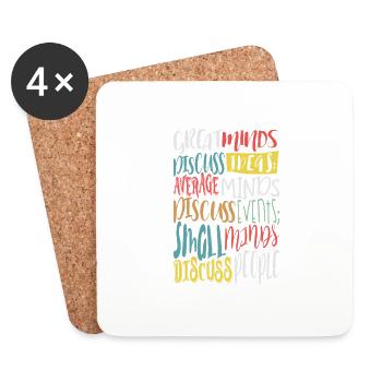 Great Minds - Coasters (set of 4) - white - Front