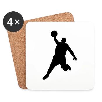 Basketball player - Coasters (set of 4) - white - Front