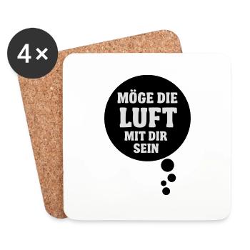 Möge die Luft mit dir sein - Untersetzer (4er-Set) - Weiß - Vorne
