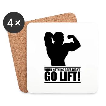 go_lift - Coasters (set of 4) - white - Front