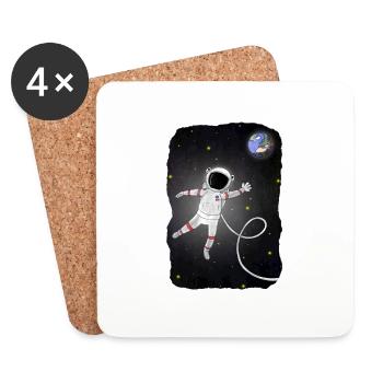 astronaut - Coasters (set of 4) - white - Front