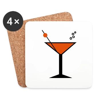 Cocktail - Coasters (set of 4) - white - Front