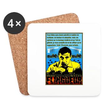 culte limited édition flingueur lino ventura - Dessous de verre (lot de 4) - blanc - Devant