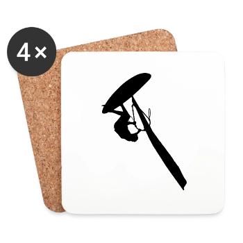 Windsurfer 2 - Untersetzer (4er-Set) - Weiß - Vorne