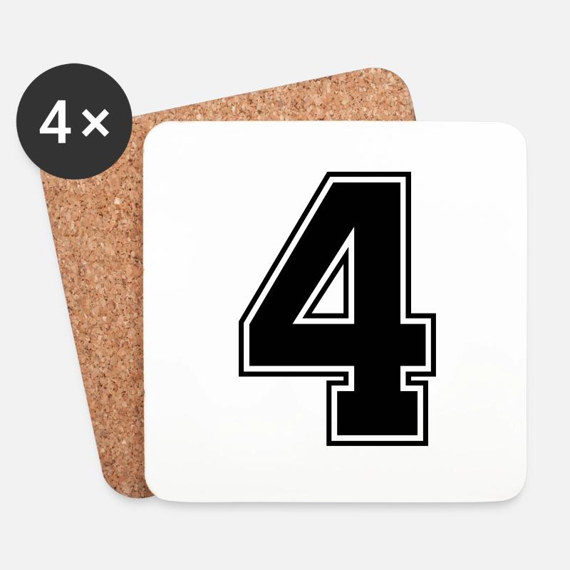 4 - Untersetzer (4er-Set) - Weiß