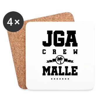 jga malle crew - Untersetzer (4er-Set) - Weiß - Vorne