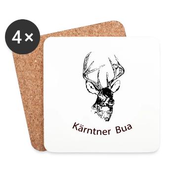 Kärntner Bua - Untersetzer (4er-Set) - Weiß - Vorne