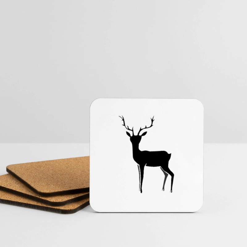 Wild gamekeeper deer gift idea Coasters (set of 4)