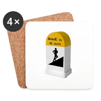 Borne Trail - Untersetzer (4er-Set) - Weiß - Vorne
