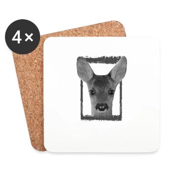 Faon 5.1 - Dessous de verre (lot de 4) - blanc - Devant