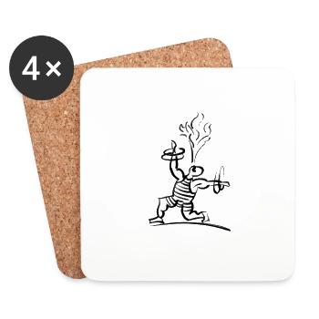 Circus man - Coasters (set of 4) - white - Front