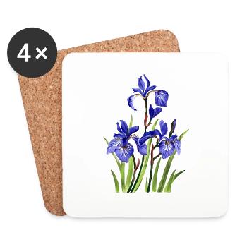 Flowers - Coasters (set of 4) - white - Front