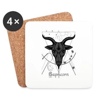 CAPRICORN - Coasters (set of 4) - white - Front