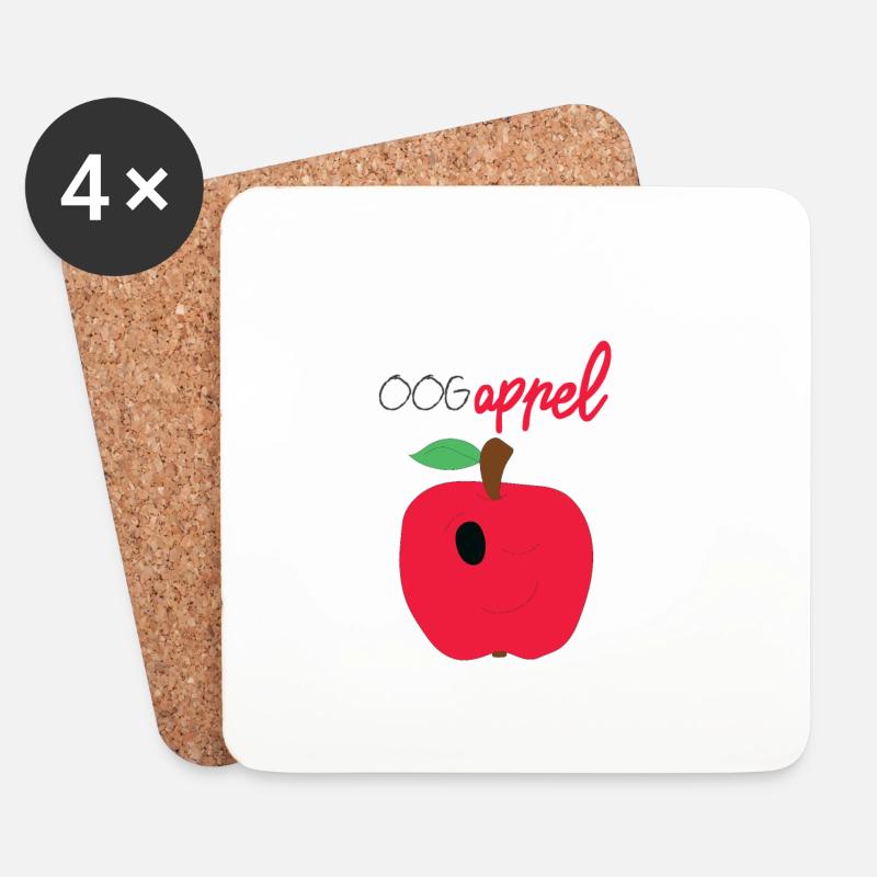 Eyeapple - Coasters (set of 4) - white