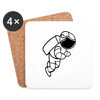 Astronaut - Coasters (set of 4) - white - Front