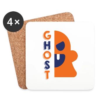 Ghost - Untersetzer (4er-Set) - Weiß - Vorne