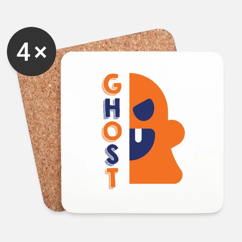 Ghost - Coasters (set of 4) - white