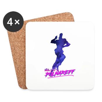Polnareff Outrun - Coasters (set of 4) - white - Front