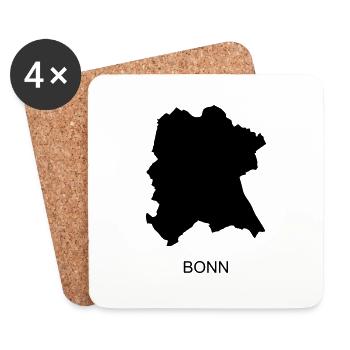 Bonn - Untersetzer (4er-Set) - Weiß - Vorne