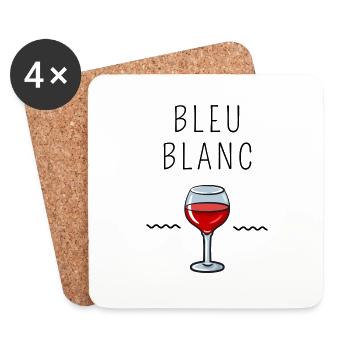 Bleu Blanc Rouge - Dessous de verre (lot de 4) - blanc - Devant