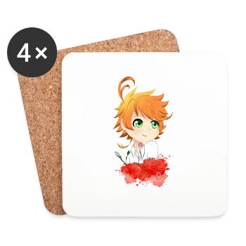 Emma - Coasters (set of 4) - white - Front