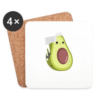 Avocado Richter Jurist - Untersetzer (4er-Set) - Weiß - Vorne