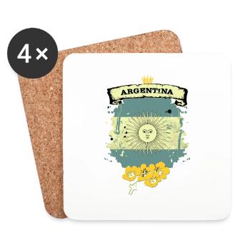 Argentina - Coasters (set of 4) - white - Front
