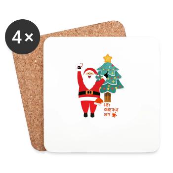 Christmas - Untersetzer (4er-Set) - Weiß - Vorne