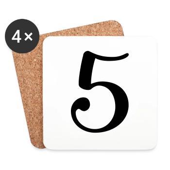 5 - Coasters (set of 4) - white - Front