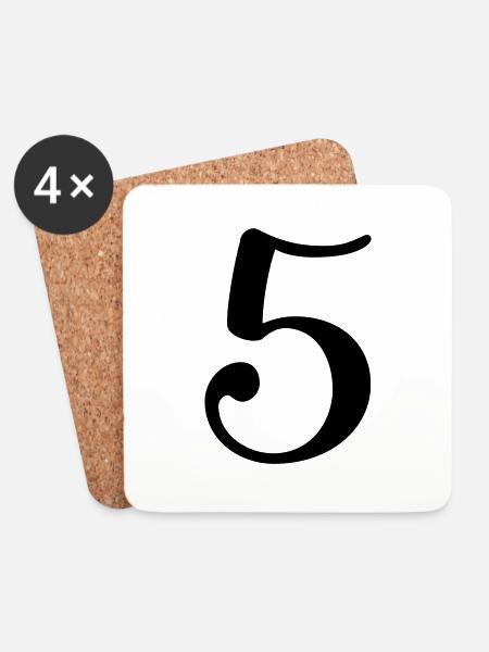 5 - Untersetzer (4er-Set) - Weiß