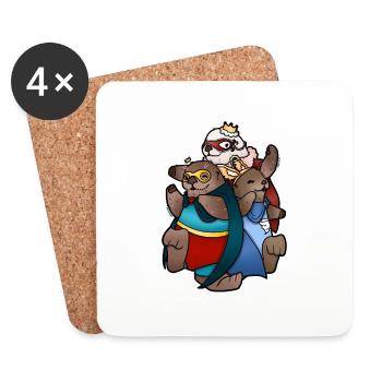 TAZZ TALKS | Furvengers - Coasters (set of 4) - white - Front