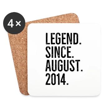 Legend Since August 2014 - Coasters (set of 4) - white - Front