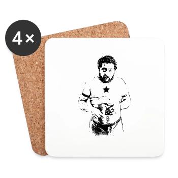 Lula Umbigo 13 - Dessous de verre (lot de 4) - blanc - Devant