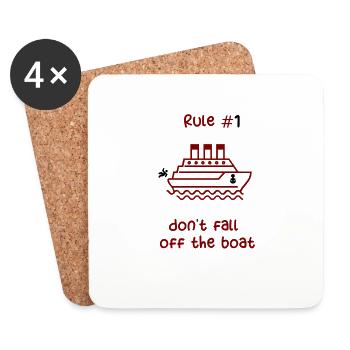 CRUISE SHIP - RED CRUISE SHIP - Coasters (set of 4) - white - Front