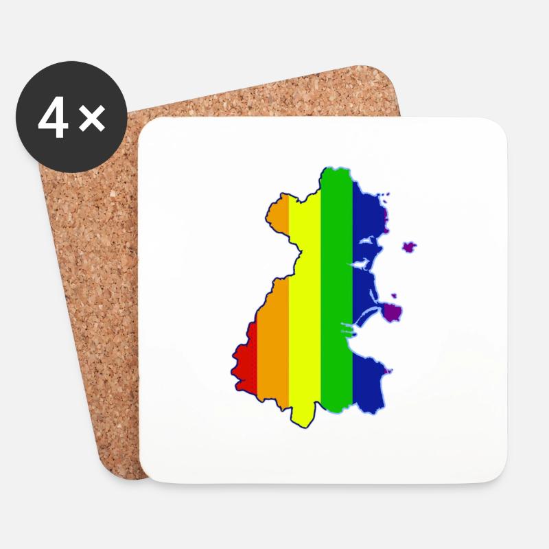 Dublin Pride - Coasters (set of 4) - white