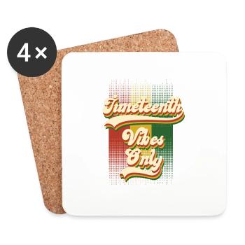 Juneteenth Black History Day Pride Gift - Coasters (set of 4) - white - Front